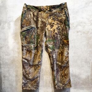 Men's Camo Hunting Pants - Realtree-Style Brown/Green Goretex